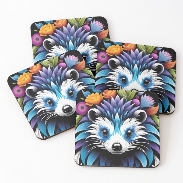 Item preview, Bright Ferret & Colorful Flowers designed and sold by Pepelatc.