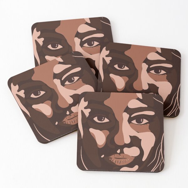 Item preview, Camouflage Earthy Elegance – Minimalist Female Art in Chocolate Hues designed and sold by LenkaDesign.