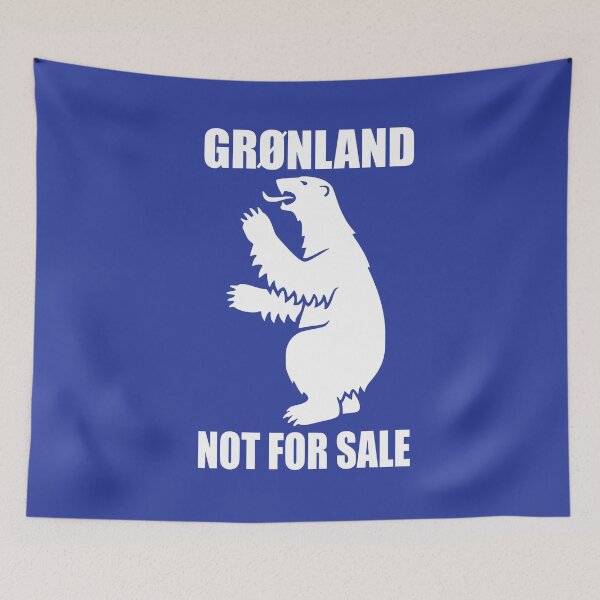 Item preview, Grønland NOT FOR SALE Greenland Greenland Kalaallit Nunaat Polar Bear Logo white coat of arms 03 designed and sold by Future Nerd.