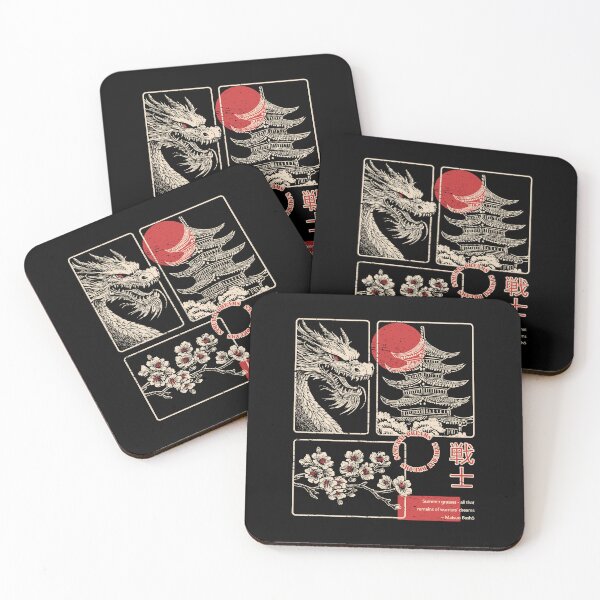 Item preview, Samurai Dreams: Haiku-Inspired Japanese Art with Dragon and Cherry Blossoms designed and sold by PurpleWingsArt.