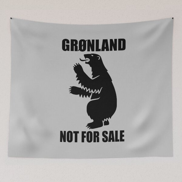 Item preview, Grønland NOT FOR SALE Greenland Greenland Kalaallit Nunaat Polar Bear Logo Black Coat of Arms 03 designed and sold by Future Nerd.