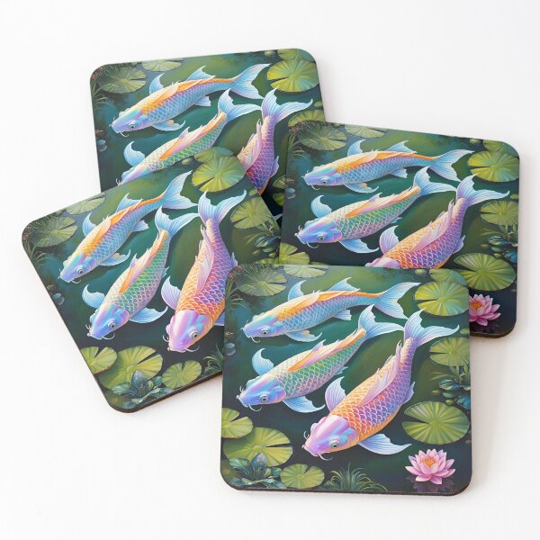 Item preview, Koi Fish Art, Cute Fish Cartoon Gifts For Fish Lovers  designed and sold by Cuteanimalgifts.
