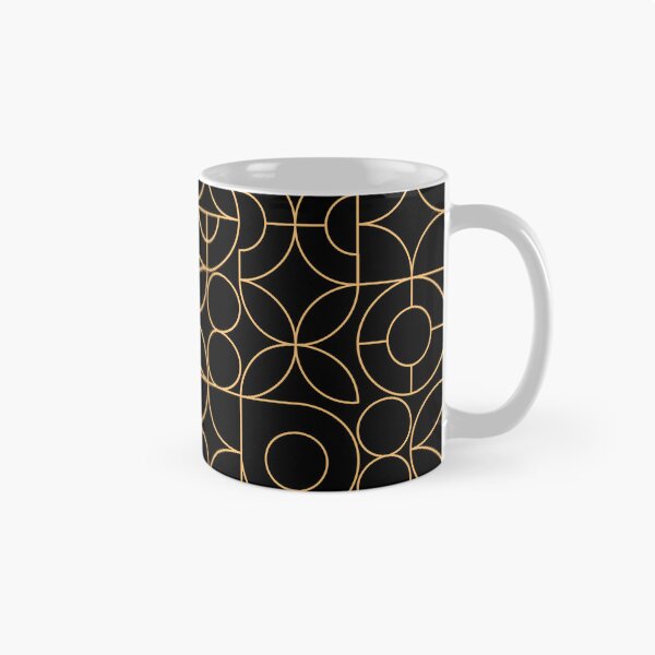Item preview, Bauhaus Seamless Geometric Pattern with Abstract Shapes. Elegant golden geometric pattern with interconnected shapes. designed and sold by Andrey Prokopenko.