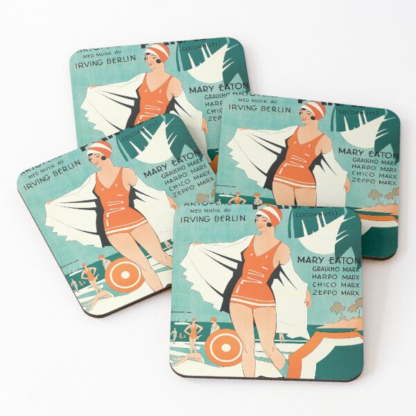 Item preview, Vintage Art Deco Movie Poster – The Cocoanuts  designed and sold by InnerCitadel.