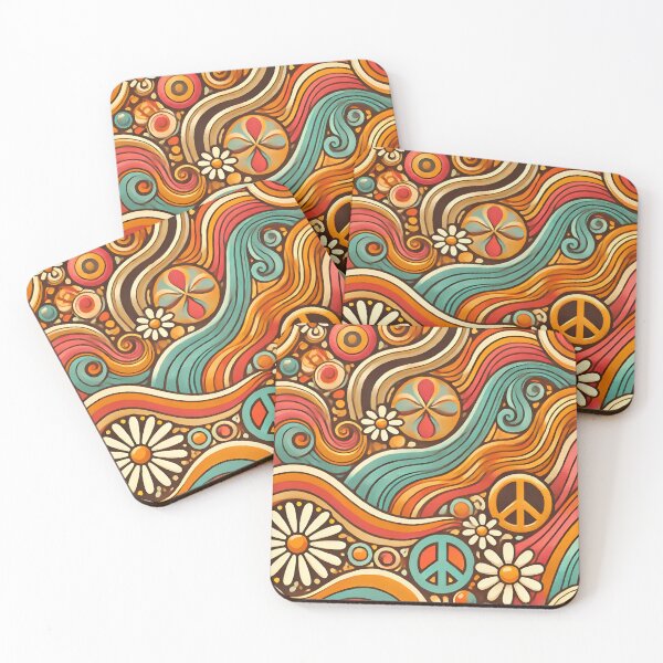 Item preview, Retro Groovy Vibes: 70s Psychedelic Art designed and sold by Simple_Lines2025.