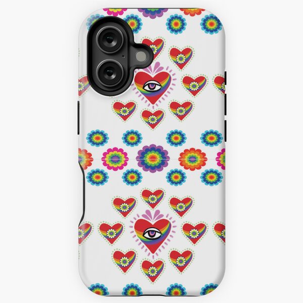 Artikel-Vorschau von Herzen, Mode, Blumen, Muster, LGBTQ, bunt, Stoff, Pride-Monat, Liebe, Stil, Augen, designt und verkauft von Va Vega.