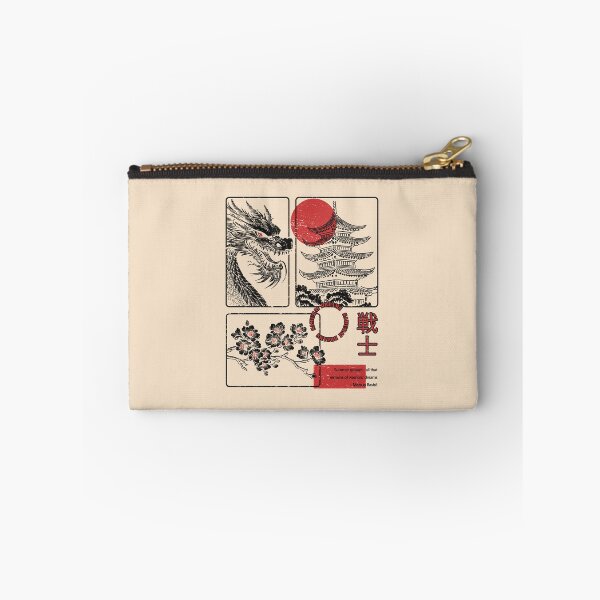Item preview, Samurai Dreams: Haiku-Inspired Japanese Art with Dragon and Cherry Blossoms designed and sold by PurpleWingsArt.