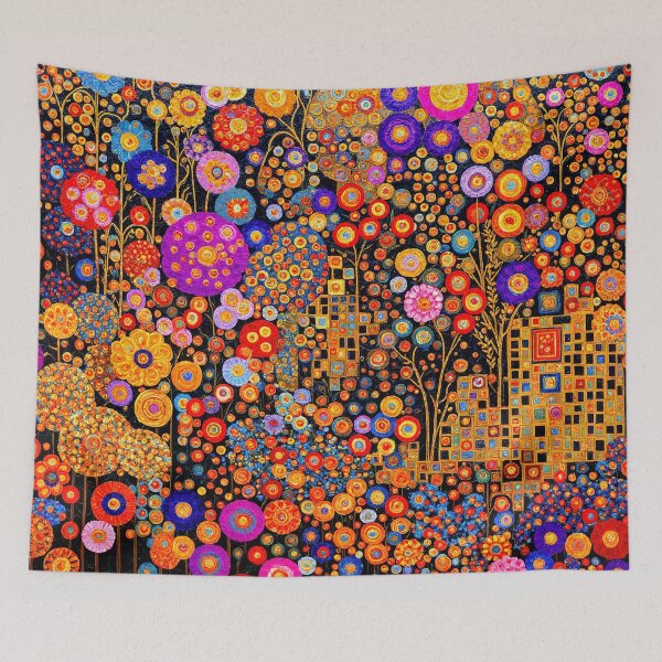 Item preview, Gustav Klimt Flowers designed and sold by maniacfitness.