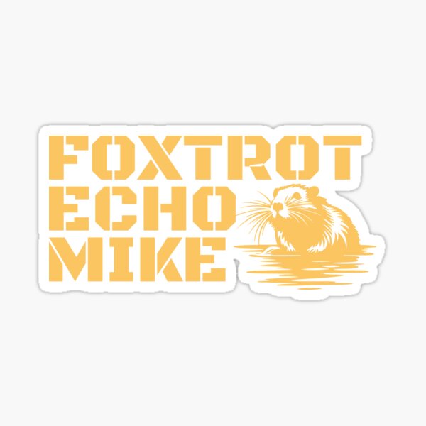 Artikel-Vorschau von Foxtrot Echo Mike – Sag es, ohne es zu sagen (y), designt und verkauft von Mama.Does.Designs.