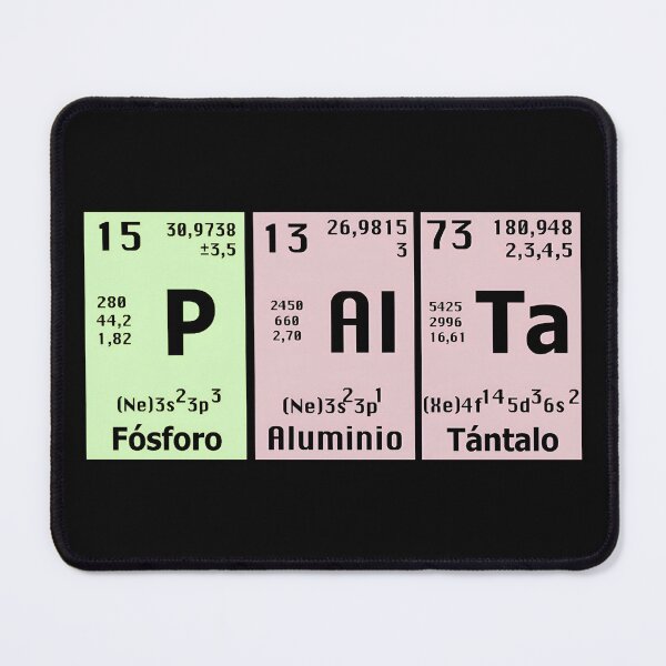 Item preview, chemical avocado phosphorus aluminum tantalum avocado palta periodic table designed and sold by ZerpaGiovanna.