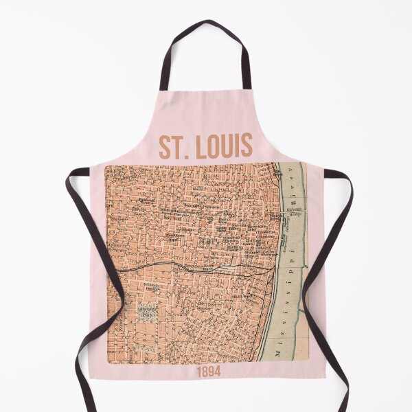 Item preview, St. Louis (Missouri) around 1894: Vintage city map for local patriots and travelers designed and sold by RetroTraveller.