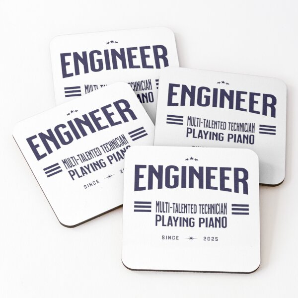 Item preview, Engineer: Multi-Talented Technician Playing Piano designed and sold by Syrupulse.
