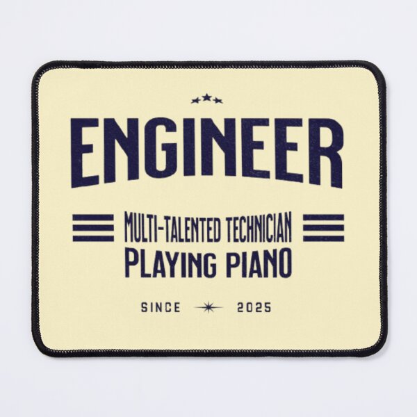 Item preview, Engineer: Multi-Talented Technician Playing Piano designed and sold by Syrupulse.