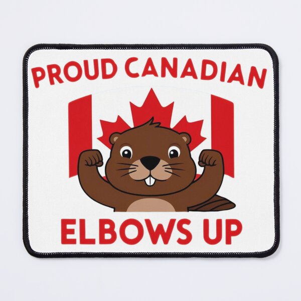 Item preview, Elbows Up Proud Canadian Beaver and Canada Flag designed and sold by CanadianLass.