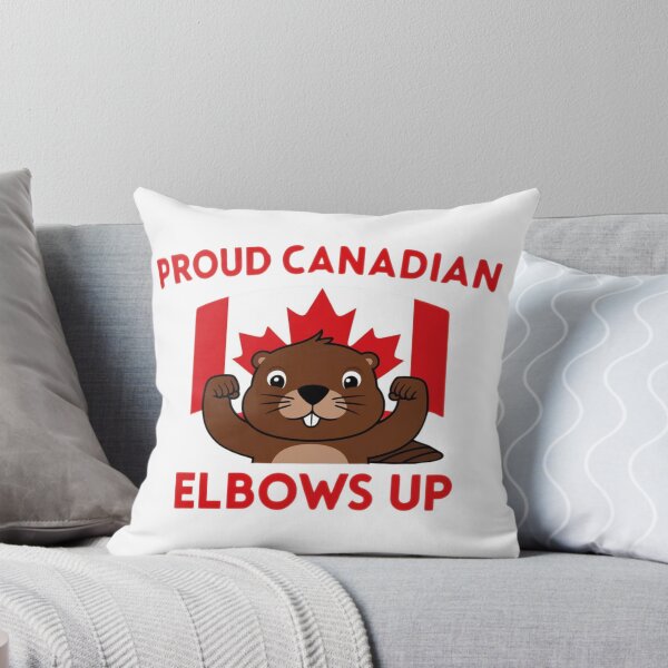 Item preview, Elbows Up Proud Canadian Beaver and Canada Flag designed and sold by CanadianLass.