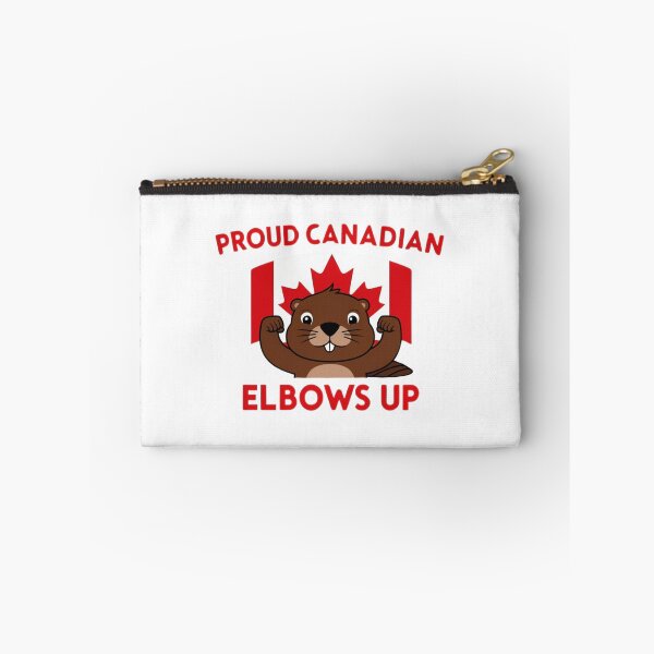 Item preview, Elbows Up Proud Canadian Beaver and Canada Flag designed and sold by CanadianLass.