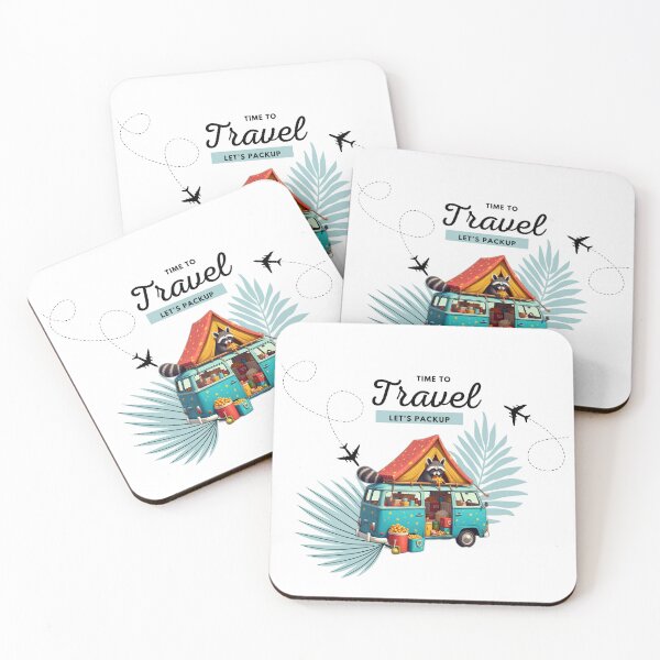 Item preview, Whimsical Road Trip-Van Life, Snacks & a Mischievous Raccoon designed and sold by VibeVault12.