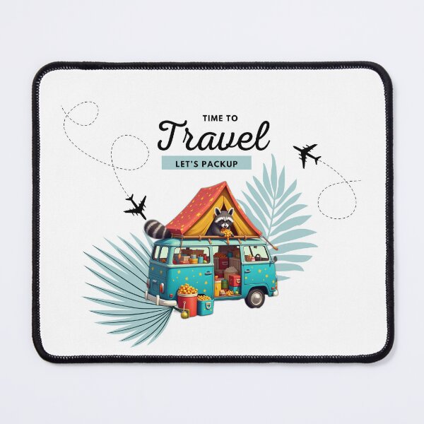 Item preview, Whimsical Road Trip-Van Life, Snacks & a Mischievous Raccoon designed and sold by VibeVault12.