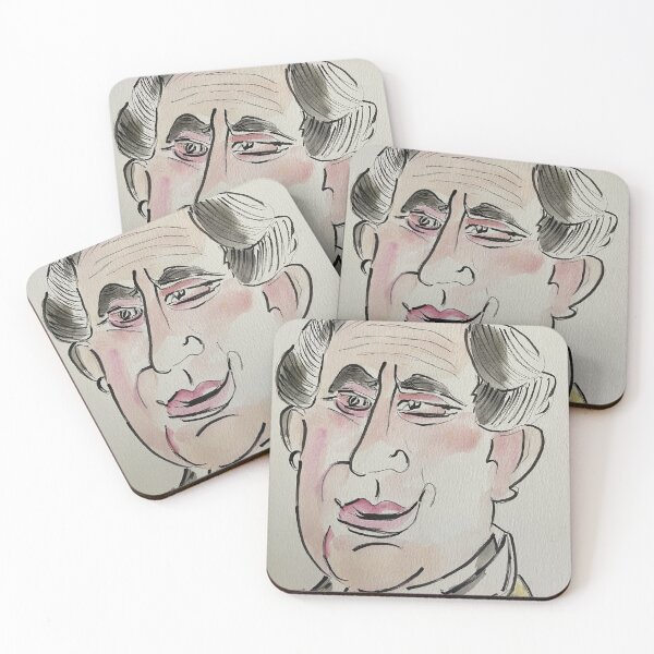Item preview, The King watercolour painting caricature by Artist Vraz  designed and sold by Pink-muse.