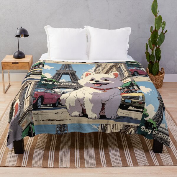 Item preview, Dog in Paris with retro style designed and sold by caperaerik.
