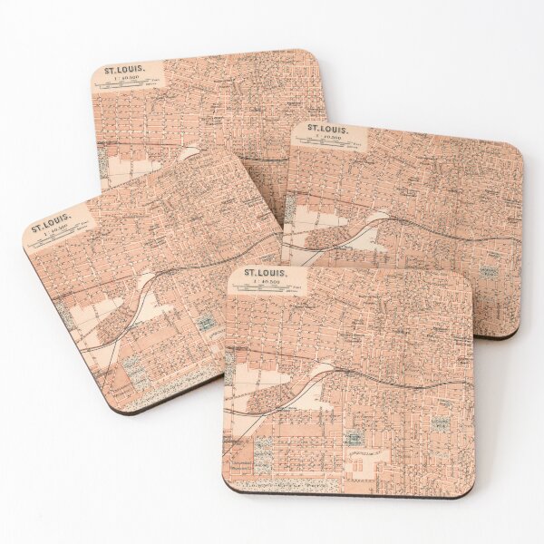 Item preview, St. Louis (Missouri) around 1894: Vintage city map for local patriots and travelers designed and sold by RetroTraveller.