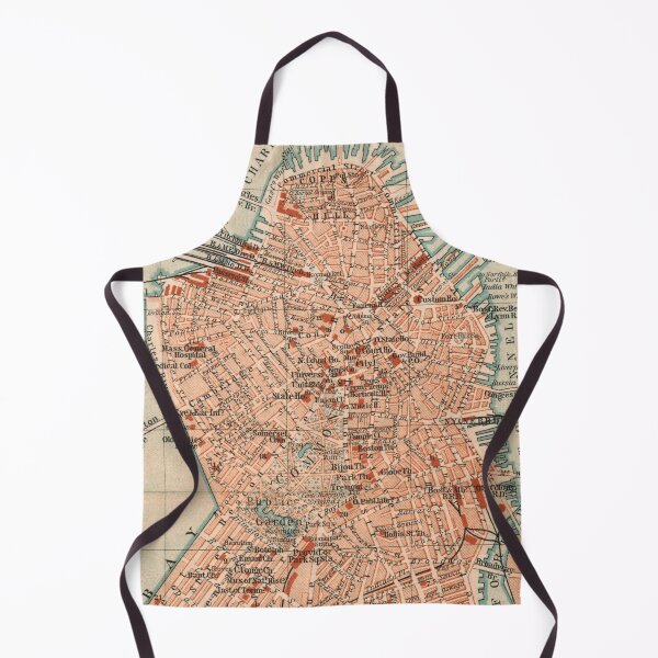 Item preview, Boston around 1894: Vintage city map for local patriots and travelers designed and sold by RetroTraveller.