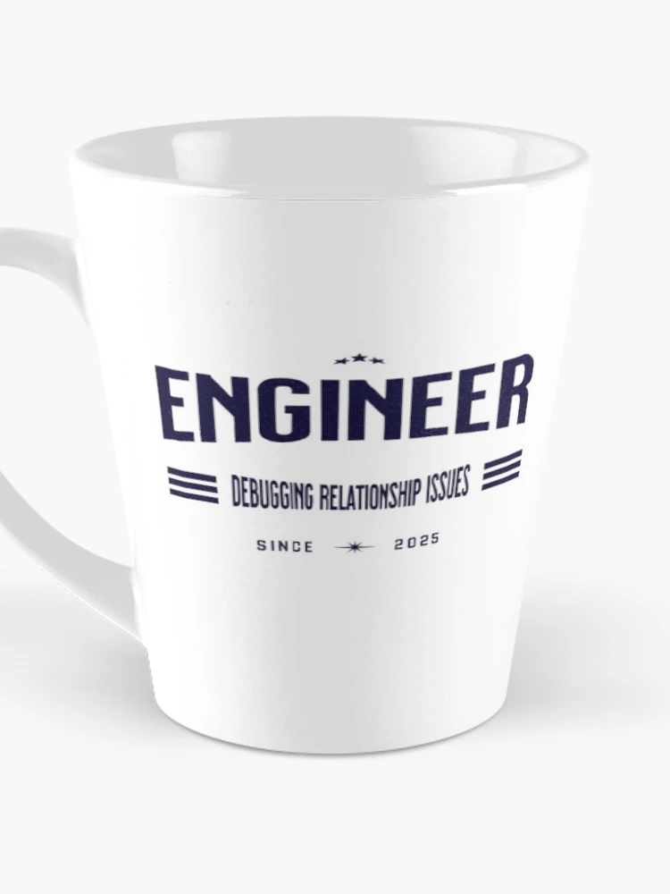 Thumbnail 3 of 4, Coffee Mug, Engineer: Debugging Relationship Issues designed and sold by Syrupulse.