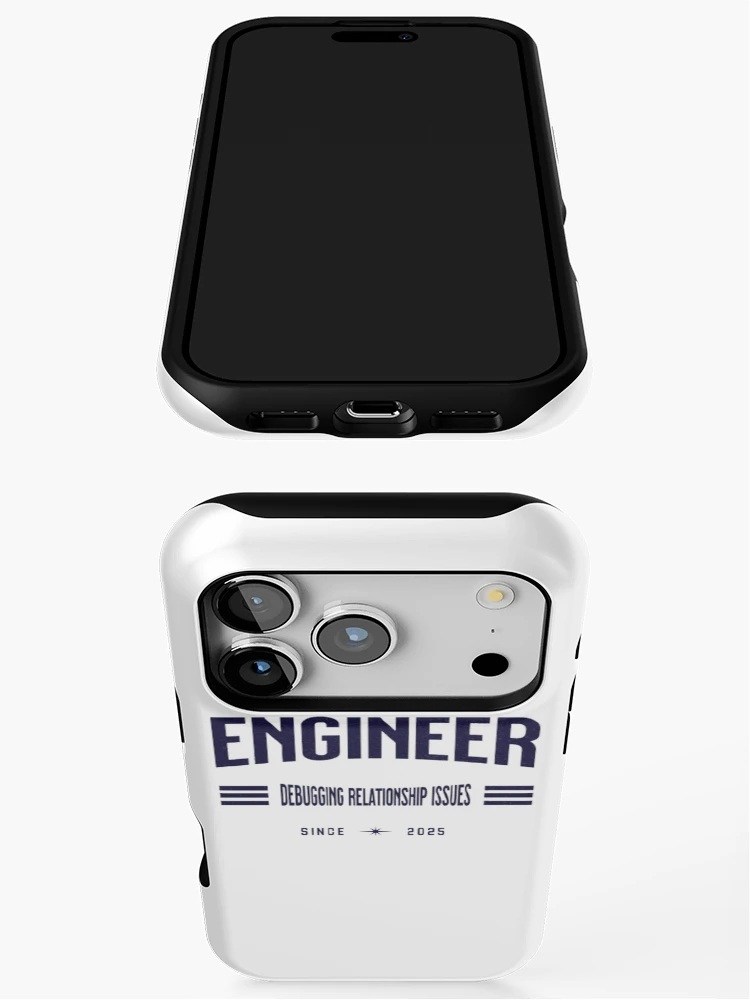 Thumbnail 3 of 4, iPhone Case, Engineer: Debugging Relationship Issues designed and sold by Syrupulse.