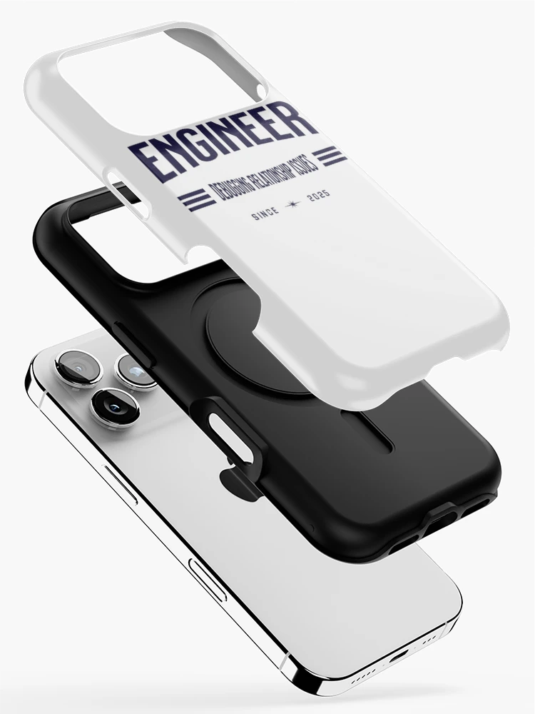 Thumbnail 2 of 4, iPhone Case, Engineer: Debugging Relationship Issues designed and sold by Syrupulse.