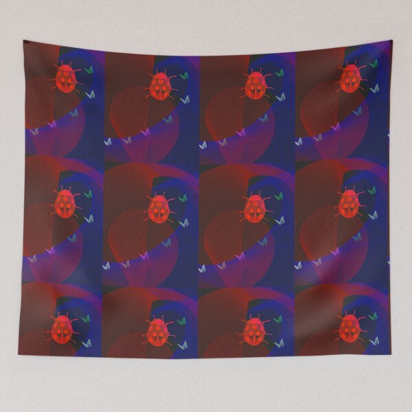 Item preview, Fantasy of a ladybug on the net designed and sold by manoloshoping.