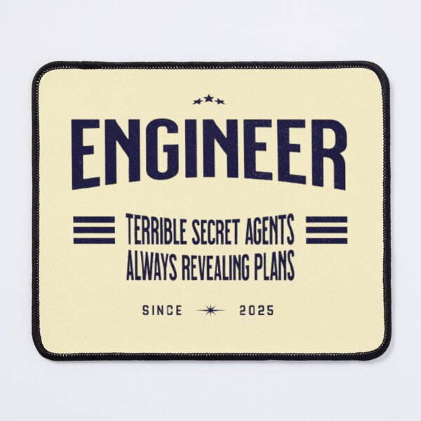 Item preview, Engineer: Terrible Secret Agents Always Revealing Plans designed and sold by Syrupulse.