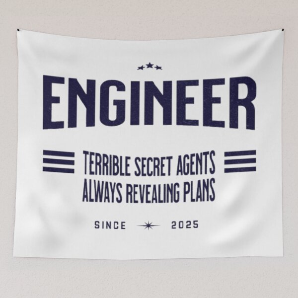 Item preview, Engineer: Terrible Secret Agents Always Revealing Plans designed and sold by Syrupulse.
