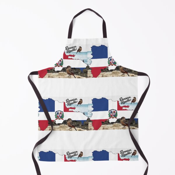 Item preview, Dominican Republic Map Art – Patriotic Island Design with National Bird designed and sold by Meowsterpiece23.