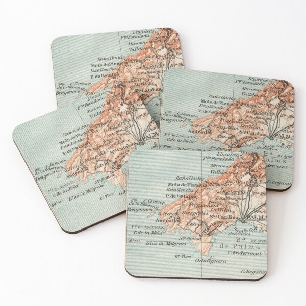 Item preview, South/West Mallorca around 1925 (Port Andraitx, Santa Pons, Palma, Dragonera): historical island map for Balearic holidaymakers and residents designed and sold by RetroTraveller.