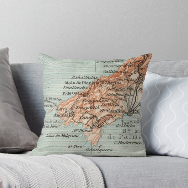 Item preview, South/West Mallorca around 1925 (Port Andraitx, Santa Pons, Palma, Dragonera): historical island map for Balearic holidaymakers and residents designed and sold by RetroTraveller.