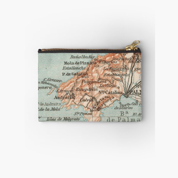 Item preview, South/West Mallorca around 1925 (Port Andraitx, Santa Pons, Palma, Dragonera): historical island map for Balearic holidaymakers and residents designed and sold by RetroTraveller.