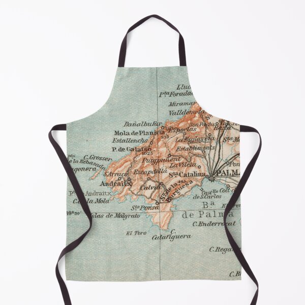 Item preview, South/West Mallorca around 1925 (Port Andraitx, Santa Pons, Palma, Dragonera): historical island map for Balearic holidaymakers and residents designed and sold by RetroTraveller.