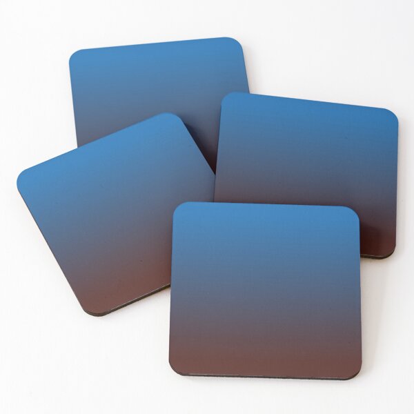 Item preview, Deep Sky Blue to Rich Chocolate Ombre designed and sold by BubbleGalaxy.