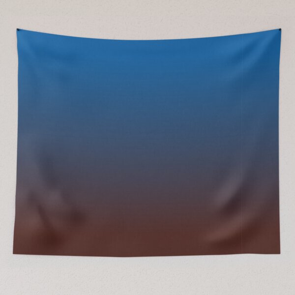 Item preview, Deep Sky Blue to Rich Chocolate Ombre designed and sold by BubbleGalaxy.