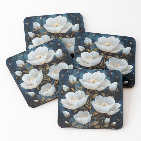 Item preview, White Flowers 2 designed and sold by Dawn van Doorn.