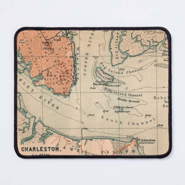 Item preview, Charleston around 1894: Vintage city map for local patriots and travelers designed and sold by RetroTraveller.