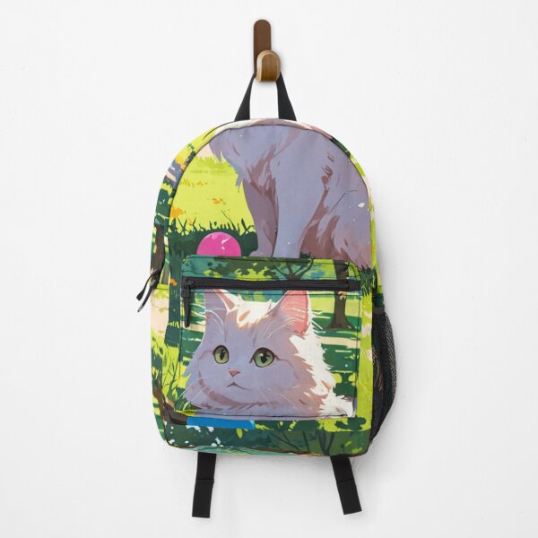 Item preview, White cat playing with a ball designed and sold by caperaerik.