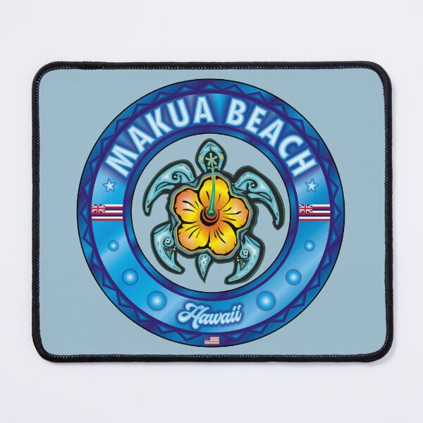 Item preview, Makua Beach Hawaii sea turtle hibiscus designed and sold by studioss76.