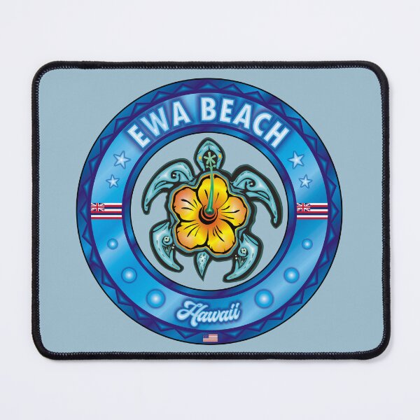 Item preview, Ewa Beach Hawaii sea turtle hibiscus designed and sold by studioss76.