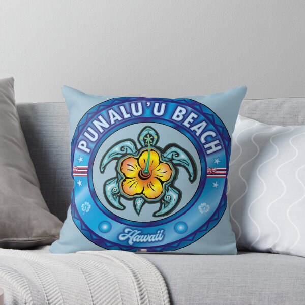 Item preview, Punalu'u Beach Hawaii Punaluu sea turtle hibiscus designed and sold by studioss76.