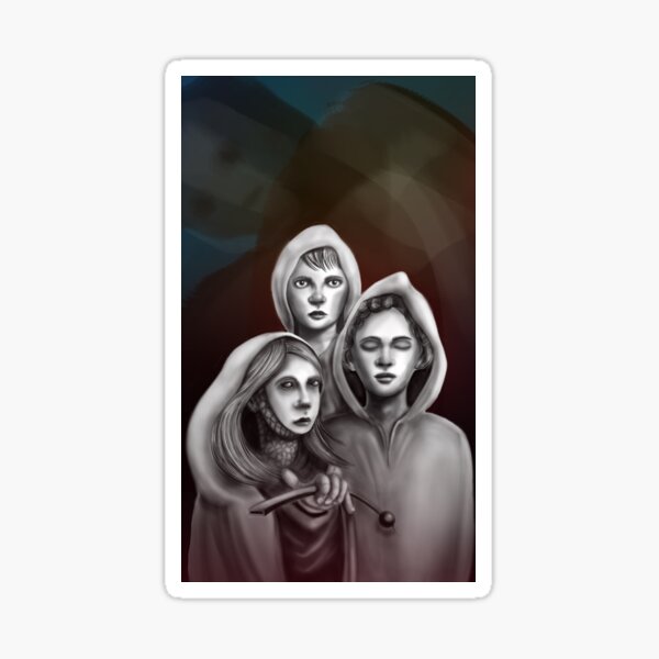 Vista previa del artículo con la obra «3 personas extrañas», diseñado y vendido por SlavSlav.