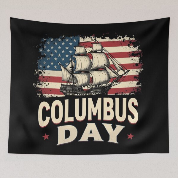 Item preview, Happy Columbus Day Of Exploration And Reflection designed and sold by Blok45.