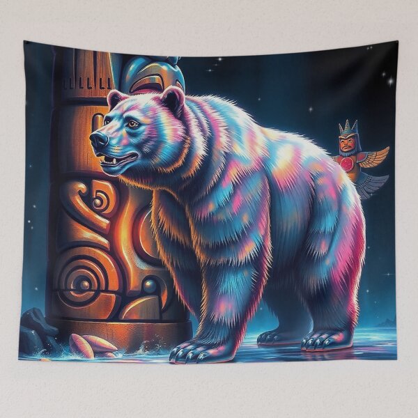 Item preview, Grizzly and Totem Modern Art designed and sold by Skye Ryan-Evans.