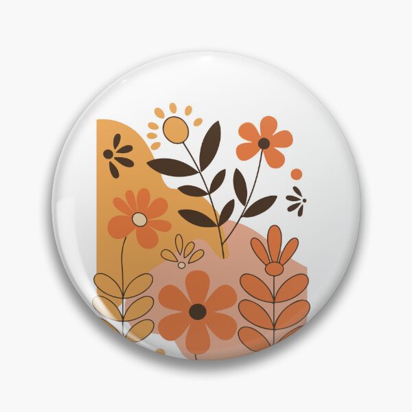 Item preview, Orange Crush Florals designed and sold by Space Hyenas.