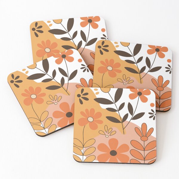 Item preview, Orange Crush Florals designed and sold by Space Hyenas.